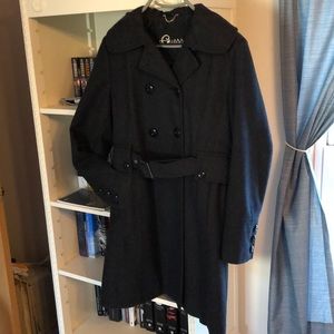 Guess Charcoal Long Pea Coat